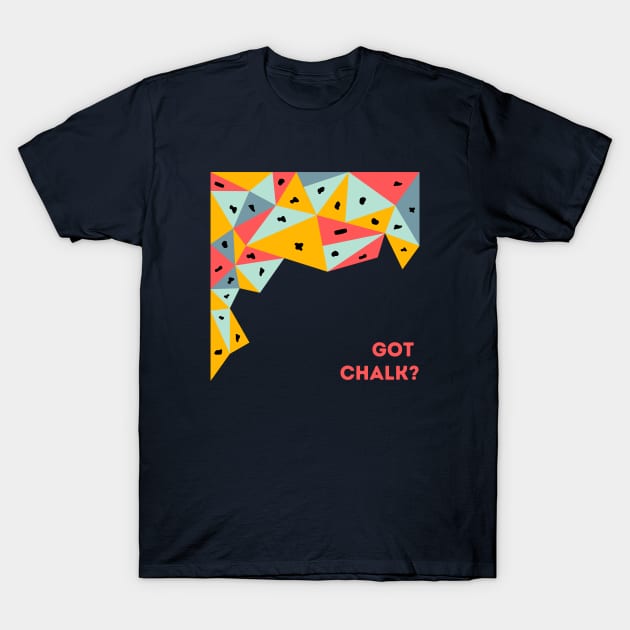 Got Chalk? Bouldering Red T-Shirt by High Altitude